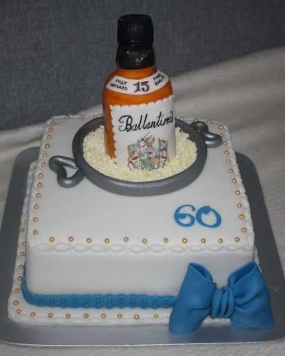 Fľaša  Ballantines, torta, Narodeninové torty, stanula, 1