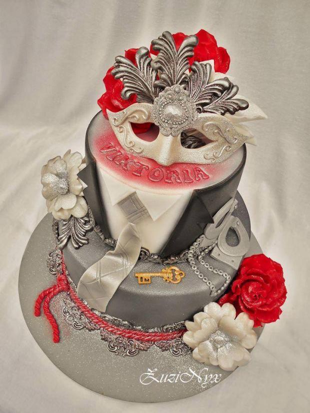 Fifty Shades of Grey, torta, Narodeninové torty Fifty Shades of Grey, torta, Narodeninové torty, ZuziNyx, 1