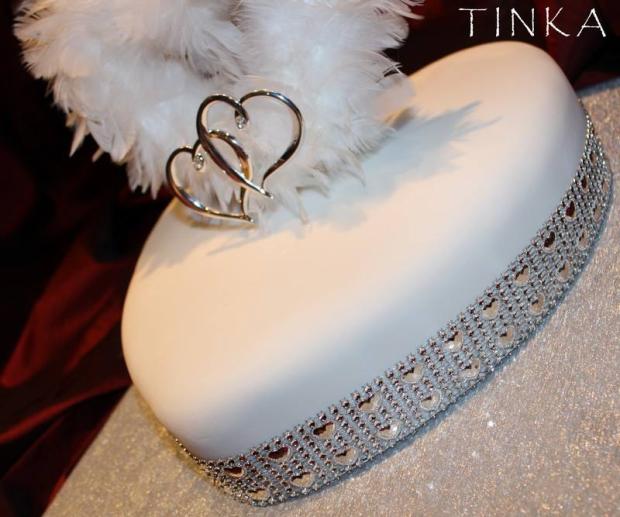 Silver Heart..., torta, Svadobné torty, Tinka, 1
