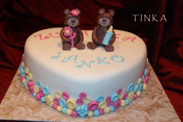 Macíkovia..., torta, Torty so zvieratkami, Tinka, 1
