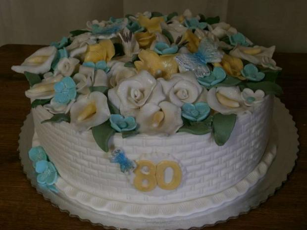 košík s kvetmi, torta, Narodeninové torty košík s kvetmi, torta, Narodeninové torty, andrea.d, 1
