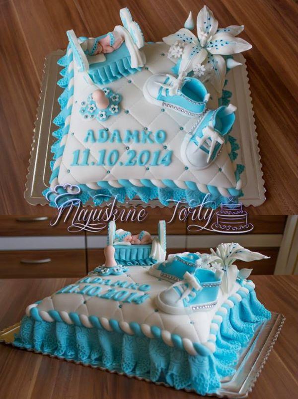 Vankúšik ku krstu, torta, Torty na krstiny, Majuškine Torty, 1