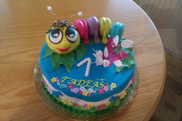 Húsenička pre chlapca, torta, Rozprávkové torty Húsenička pre chlapca, torta, Rozprávkové torty, Marta Majernickova, 1