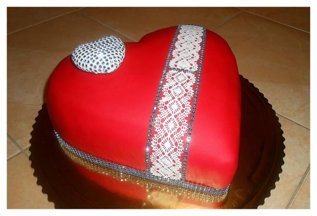 Srdiečko, torta, Narodeninové torty, dakota14, 2