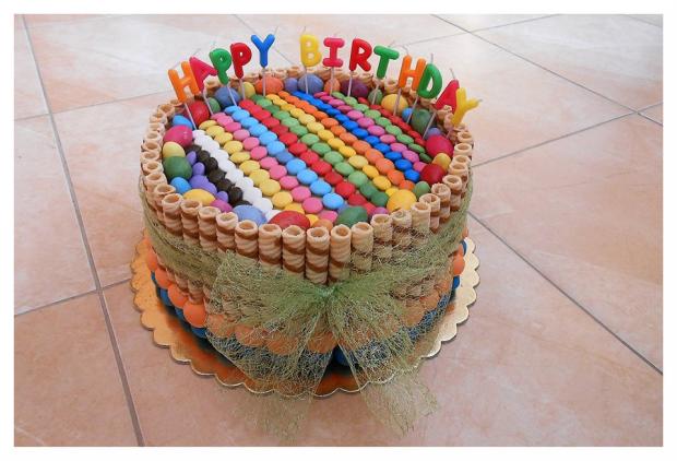 Lentilková s trubičkami, torta, Narodeninové torty, dakota14, 1