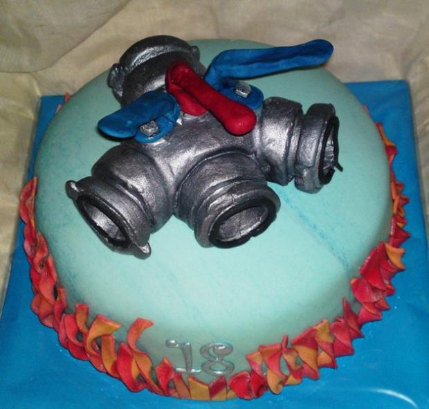 Pre dobrovoľného hasiča..., torta, Narodeninové torty, Mariolka, 2
