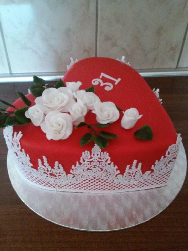 srdiečko na želanie, torta, Narodeninové torty srdiečko na želanie, torta, Narodeninové torty, JanaDT, 1