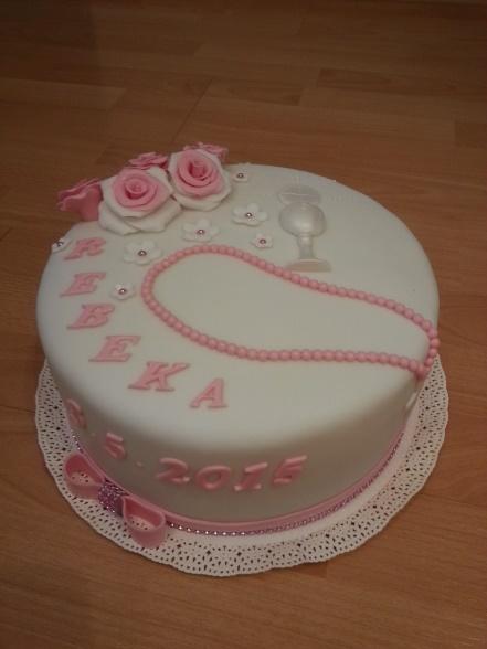 1.sv. prijímanie, torta, Torty na cirkevné sviatky, kitty5, 1