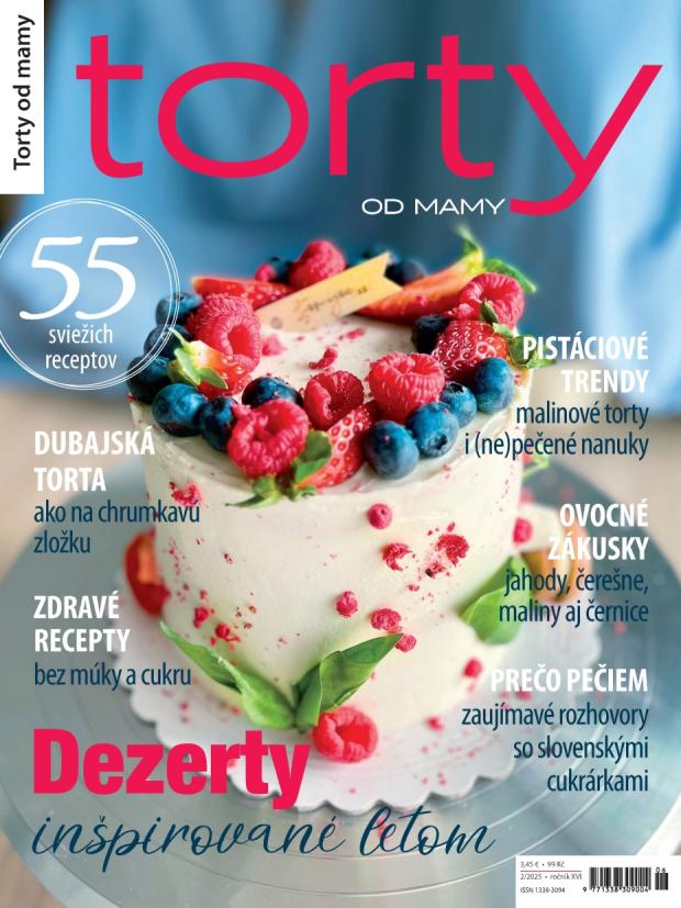 Tortyodmamy.sk| Titulka časopisu Torty od mamy 2 2025