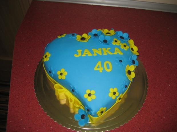 229. Modrožlté srdiečko, torta, Narodeninové torty 229. Modrožlté srdiečko, torta, Narodeninové torty, bobrík, 1