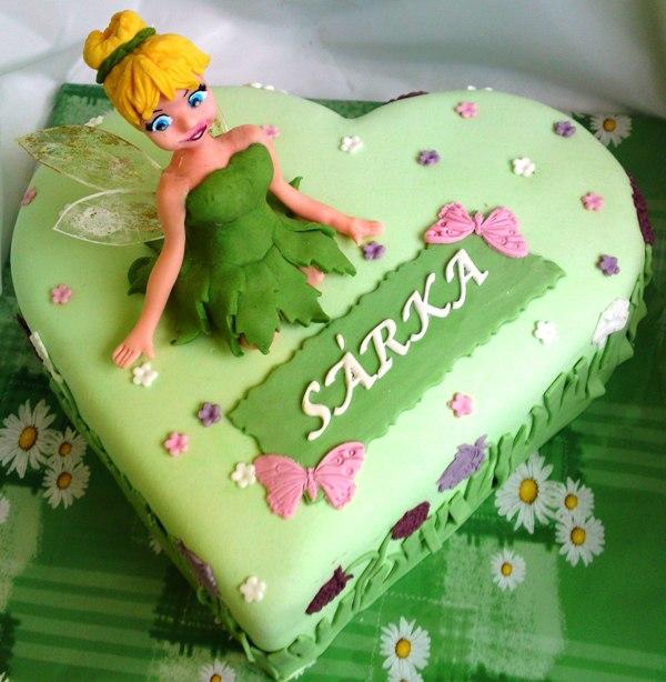 S vílou Zvonilkou..., torta, Torty pre dievčatá S vílou Zvonilkou..., torta, Torty pre dievčatá, Mariolka, 2