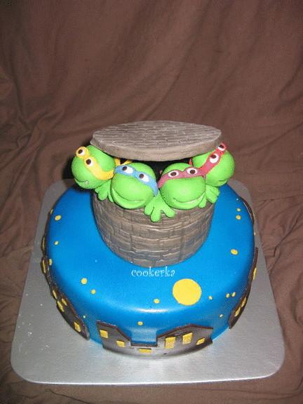 Ninja Turtles, torta, Rozprávkové torty Ninja Turtles, torta, Rozprávkové torty, cookerka, 1