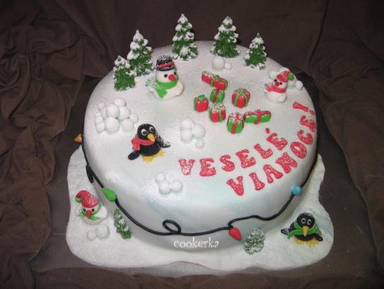 Darček na besiedku do školy, torta, Vianočné torty Darček na besiedku do školy, torta, Vianočné torty, cookerka, 1