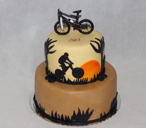 Pre cyklistu, torta, Narodeninové torty Pre cyklistu, torta, Narodeninové torty, silviakukuckova, 1