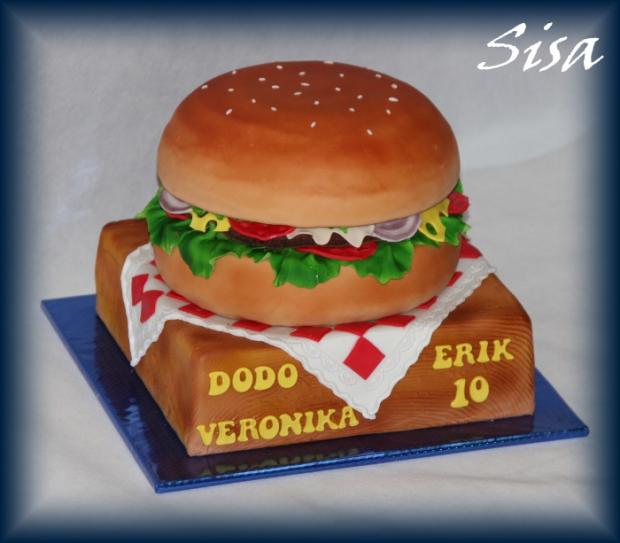 Hamburger, torta, Narodeninové torty Hamburger, torta, Narodeninové torty, silviakukuckova, 1