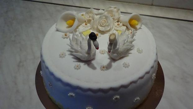 Svadobná labute, torta, Svadobné torty, Bea14, 1
