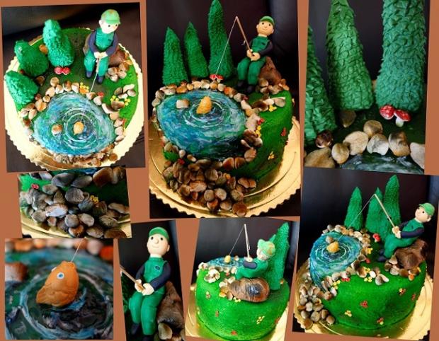 pre rybára, torta, Narodeninové torty, KSlavka, 1