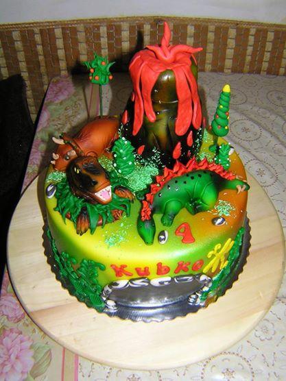 Dinosaury, torta, Torty so zvieratkami Dinosaury, torta, Torty so zvieratkami, -TORTICKA-, 1