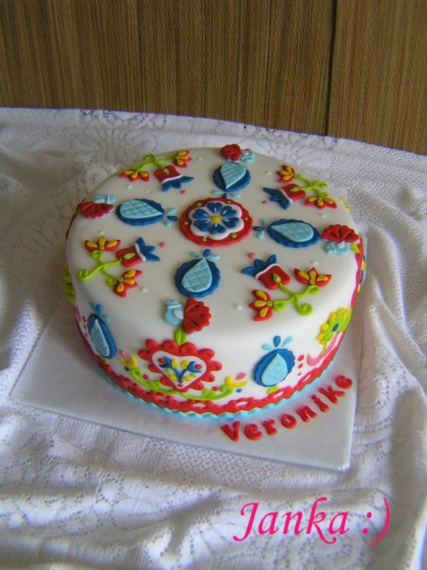 Folklór, torta, Narodeninové torty Folklór, torta, Narodeninové torty, -TORTICKA-, 1