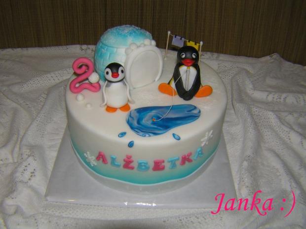Pingu, torta, Rozprávkové torty Pingu, torta, Rozprávkové torty, -TORTICKA-, 1