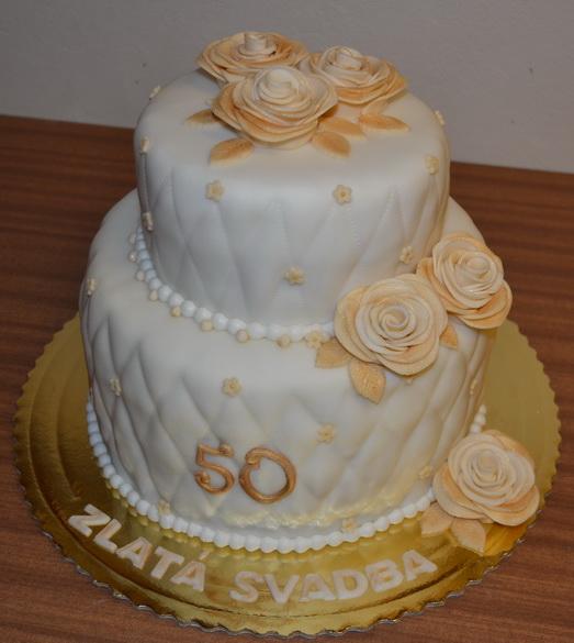 Na zlatú svadbu, torta, Svadobné torty Na zlatú svadbu, torta, Svadobné torty, lucietta, 1