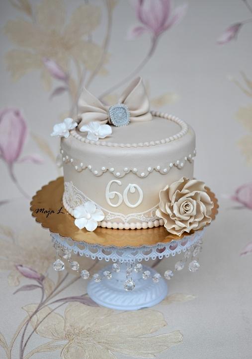 elegantna na 60-tku, torta, Narodeninové torty elegantna na 60-tku, torta, Narodeninové torty, mayaL30, 1