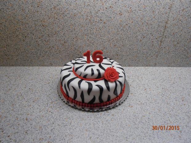 zebrová s ružou, torta, Narodeninové torty zebrová s ružou, torta, Narodeninové torty, nmiriam, 1