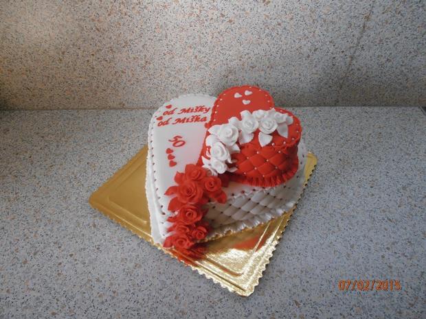 poschodové srdcia - iný pohľad, torta, Narodeninové torty, nmiriam, 1