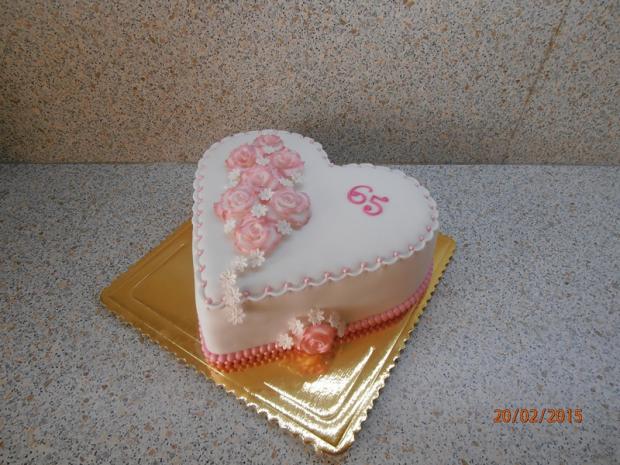 srdce s ružami, torta, Narodeninové torty srdce s ružami, torta, Narodeninové torty, nmiriam, 1