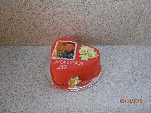 srdce s fotkou, torta, Narodeninové torty, nmiriam, 1