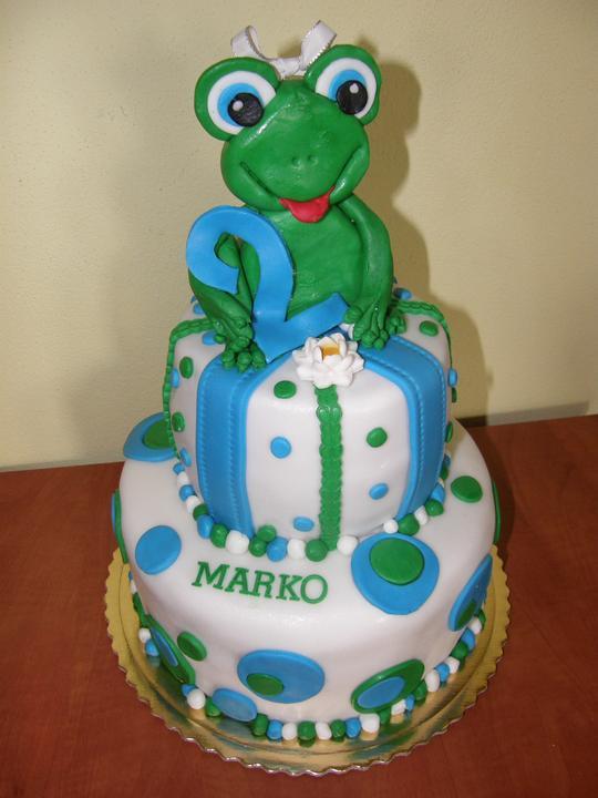 Žabková tortička, torta, Torty so zvieratkami, selinnka, 1