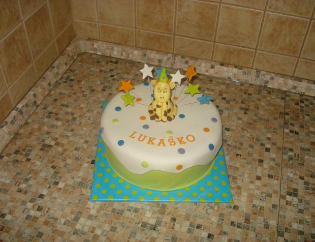 žirafková pre Lukáška, torta, Torty so zvieratkami, drobecek, 1
