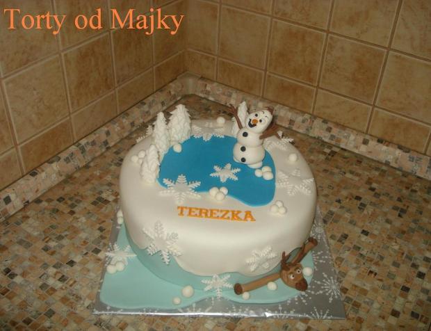 Olaf a Svenko, torta, Rozprávkové torty, drobecek, 1
