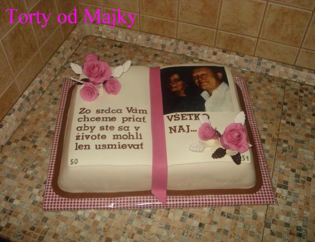 Kniha s fotkou na dvojoslavu, torta, Narodeninové torty, drobecek, 1