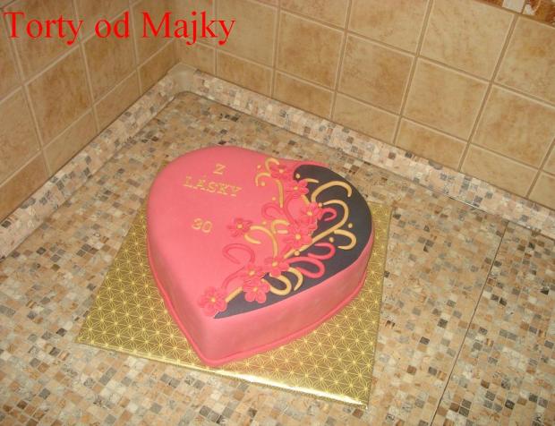 srdiečko od manžela k 30-tke, torta, Narodeninové torty, drobecek, 1