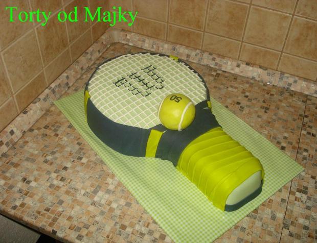 Tenisová raketa, torta, Športové torty, drobecek, 1