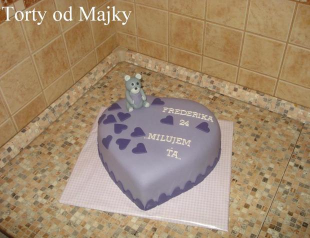 Srdce k narodeninám, torta, Narodeninové torty, drobecek, 1