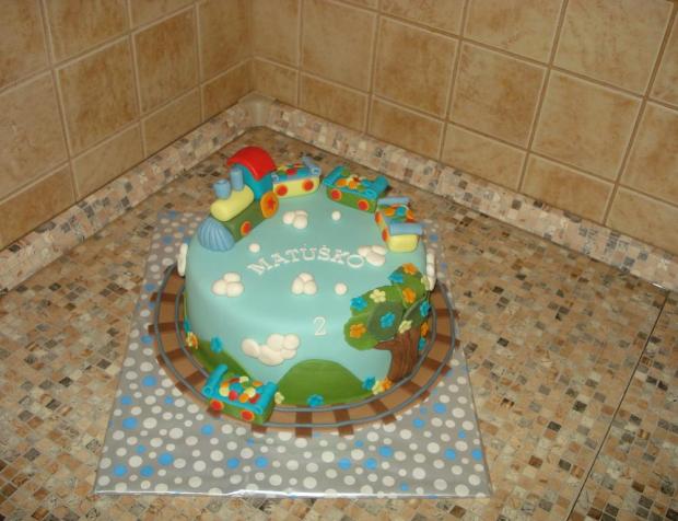 Vláčik pre Matúška, torta, Torty autíčka, vláčiky, drobecek, 1