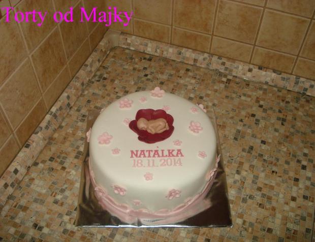 Ružový kvietoček, torta, Torty na cirkevné sviatky, drobecek, 1