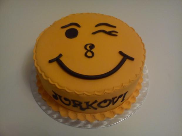 smajlík, torta, Narodeninové torty, korny, 1