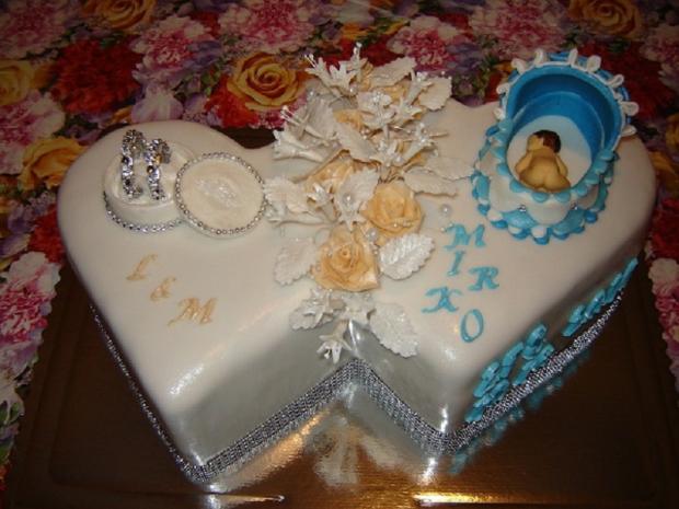 svadobná+ krstinová, torta, Svadobné torty, susana11, 1