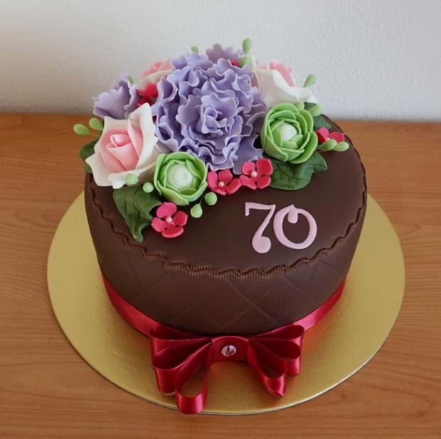 Čokoládová s kvetmi, torta, Čokoládové torty Čokoládová s kvetmi, torta, Čokoládové torty, zabinka, 1
