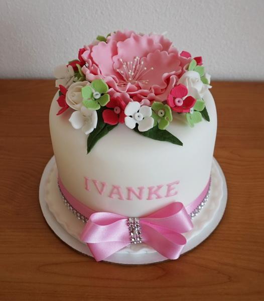 Mini s kvietkami, torta, Narodeninové torty Mini s kvietkami, torta, Narodeninové torty, zabinka, 1