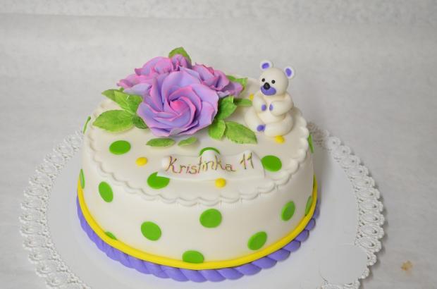 kvety a macko, torta, Torty so zvieratkami kvety a macko, torta, Torty so zvieratkami, Denisa8, 1