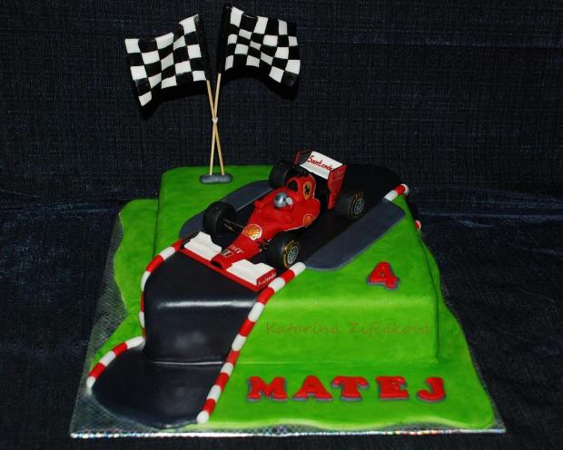 formula  F1 ferrari, torta, Torty autíčka, vláčiky, Katarina139, 1