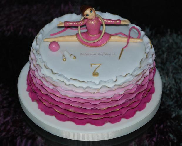 mala gymnastka , torta, Torty pre dievčatá mala gymnastka , torta, Torty pre dievčatá, Katarina139, 1