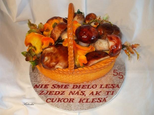Košík s hubami, torta, Narodeninové torty Košík s hubami, torta, Narodeninové torty, Kadanka, 1