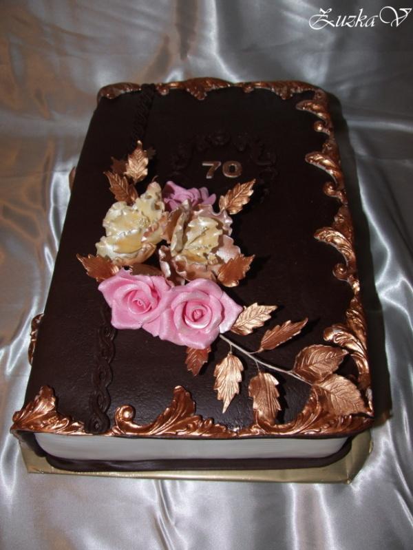 Kniha na 70, torta, Narodeninové torty Kniha na 70, torta, Narodeninové torty, ZuzkaV, 1