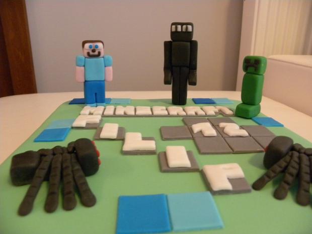 Tortička Minecraft, torta, Ostané torty pre deti, AdrianaK, 2