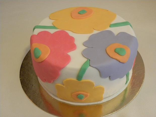 Kvietkovaná tortička, torta, Narodeninové torty, AdrianaK, 1